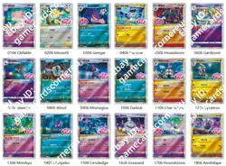Pokemon Chinese Exclusif Gem Pack Vol.3 CBB3C Stamp 18 cartes set Holo Mint Card - Image 1