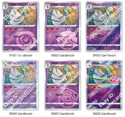 Pokemon Chinese Exclusif Gem Pack Vol.3 CBB3C 06 Gardevoir 6 cartes Holo Card - Image 1