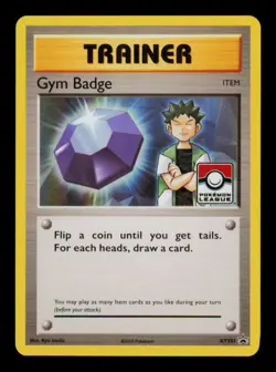 Pokemon Card Gym Badge Brock XY203 XY 203 Promo league Holo Rare LP 2016 - Image 1
