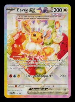 Pokemon Card Eevee ex SVP 174 Promo SPS Fruits SIR Holo Rare NM 2025 - Image 1