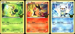 Snivy BW01 Tepig BW02 Oshawott BW03 Promo JUMBO Pokemon Card - Image 1