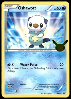 Snivy BW01 Tepig BW02 Oshawott BW03 Promo JUMBO Pokemon Card - Image 2