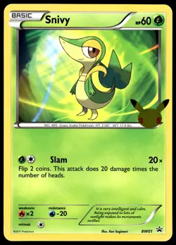 Snivy BW01 Tepig BW02 Oshawott BW03 Promo JUMBO Pokemon Card - Image 4