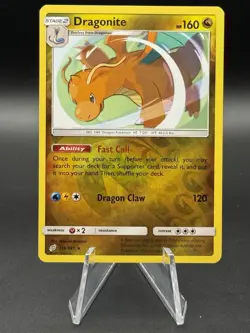 Pokemon TCG Sun & Moon: Team Up Reverse Holo Rare Dragonite 119/181 - Image 1