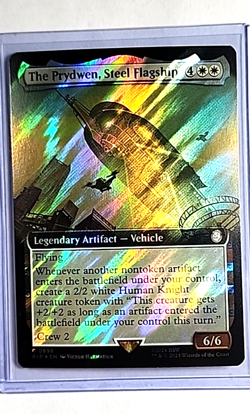 MTG Magic The Gathering Fallout Surge Foil Borderless The Prydwen Steel Flagship - Image 1