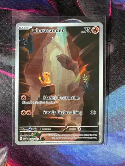Charmander 168/165 Sv: Scarlet & Violet 151 Illustration Rare Pokemon TCG NM - Image 1