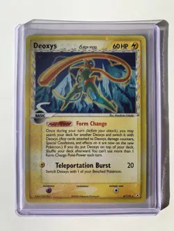 Pokemon TCG Deoxys Delta Species EX Holon Phantoms Pokemon 6/110 Holo Rare Card - Image 1
