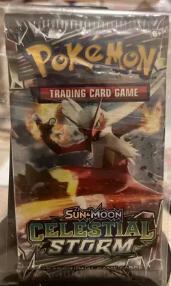 Pokemon Celestial Storm10-Card Sealed Booster Pack KEPT IN TEAM BAG SINCE NEW - Image 1