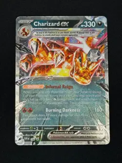 Pokemon Charizard ex 196: Scarlet & Violet Promo Holo + Charmander & Charmeleon - Image 1