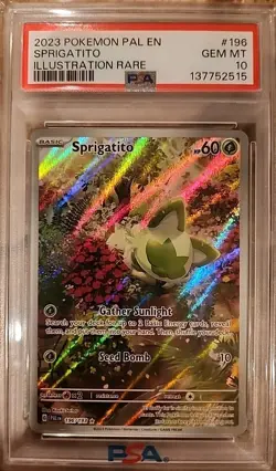Sprigatito 196/193 Sv02: Paldea Evolved Illustration Rare PSA 10 - Image 1