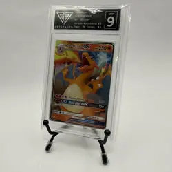 Pokemon Charizard GX TCG Hidden Fates Card 9/68 Graded 9 - Image 1