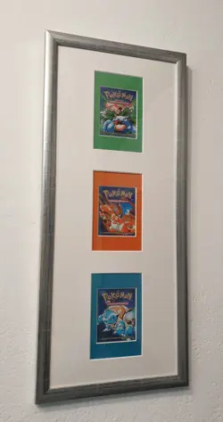 POKEMON Trading Card Game 1st Edition Basis Booster im Deko Rahmen original Base - Image 1