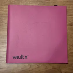 Vault X 12 Pocket Pink Strap Binder 480 cards 20 Side-Loading Pages TCG - Image 1