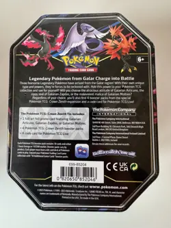 TCG Pokemon Game Galarian Articuno Crown Zenith Tin Pokemon SEALED - Image 3