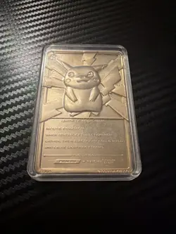 Burger King 1999 Gold-Plated Pokemon Pikachu - Image 2