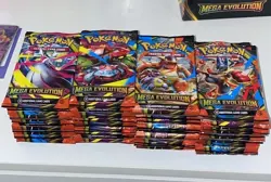 **BULK** Pokemon Mega Evolutions ME01 Booster Pack x200 - Image 1