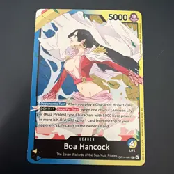 One Piece Card Game - Boa Hancock OP14-041 Leader The Azure Sea’s Seven English - Image 1