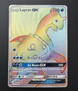 Lapras GX (Secret) 151/149 SM Base Set- NM-Pokemon TCG - Image 1