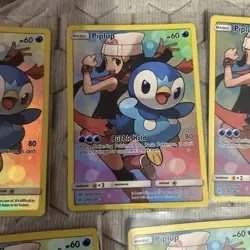 Pokemon TCG Piplup Sun & Moon Cosmic Eclipse 239/236 Holo Secret Rare lot mint - Image 3