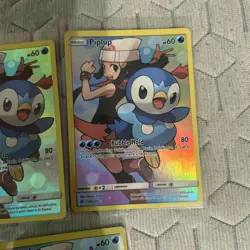 Pokemon TCG Piplup Sun & Moon Cosmic Eclipse 239/236 Holo Secret Rare lot mint - Image 4