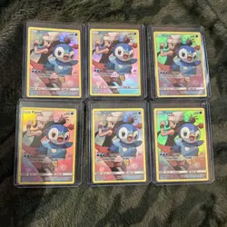 Pokemon TCG Piplup Sun & Moon Cosmic Eclipse 239/236 Holo Secret Rare lot mint - Image 1