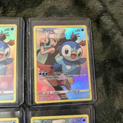 Pokemon TCG Piplup Sun & Moon Cosmic Eclipse 239/236 Holo Secret Rare lot mint - Image 3