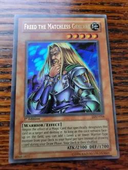 Yugioh Freed The Matchless General LOD-016 Ultra Rare 1st Edition MP! Card - Image 1