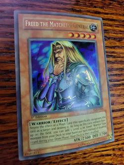 Yugioh Freed The Matchless General LOD-016 Ultra Rare 1st Edition VLP Card - Image 2