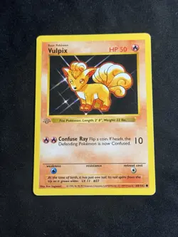 Pokemon TCG Vulpix 68/102 1st Edition Shadowless Base Set GRAY Stamp🔥🔥 - Image 1