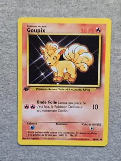 Vulpix (Goupix) - Pokemon TCG 1st Edition 68/102 Base Set FRENCH - Image 1