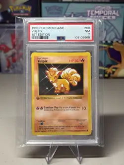 PSA 7 Vulpix Base Set 1st Edition Shadowless 68/102 Pokemon TCG - Image 1
