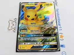 Pikachu GX FULL ART BLACK STAR PROMO card SM232 Sun & Moon Pokemon TCG 2019 - Image 2