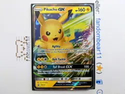 Pikachu GX FULL ART BLACK STAR PROMO card SM232 Sun & Moon Pokemon TCG 2019 - Image 3