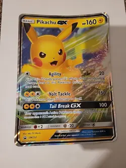 Pokemon Pikachu Gx TCG Sm232 Black Star Promo Jumbo Card - Image 1