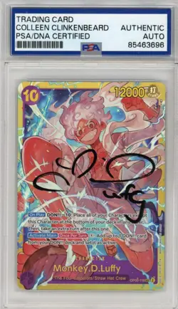 PSA Authentic Signed Colleen Clinkenbeard - Monkey.D.Luffy (OP05-119) - Image 1