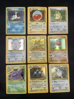 Vintage Rare Holo Pokemon Card Lot WOTC 1999 Base Set, Jungle, Fossil - MP/HP - Image 1