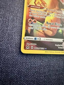 Pokemon TCG Charizard Trainer Gallery Holo Ultra Rare Card TG03/TG30 Lost Origin - Image 2