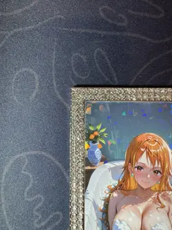 Goddess Nami Bathing Diamond Numbered Metal Card Waifu Doujin One Piece - Image 2