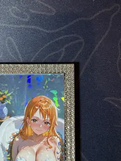 Goddess Nami Bathing Diamond Numbered Metal Card Waifu Doujin One Piece - Image 3