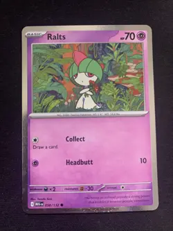 Ralts 058/132 Me01: Mega Evolution - COSMOS HOLO CARD pokemon - Image 2