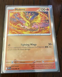 Pokemon TCG - Moltres 014/094 Reverse Holo Rare Card - Phantasmal Flames (NM) - Image 1