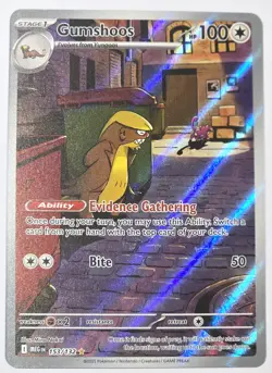 Gumshoos 153/132 Mega Evolutions Illustration Rare Pokemon Card - Image 1