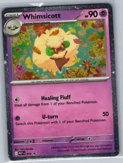 Whimsicott (Cosmos Holo) 019 Holo ME: Mega Evolution Promo - Pokemon Card - NM - Image 1