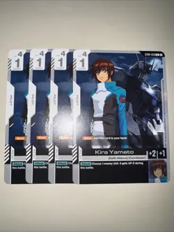 Gundam TCG Kira Yamato ST04-010 X4 Playset English Card Game CCG NM/Mint - Image 1