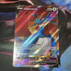 Pokemon Salamence v Darkness Ablaze Full Art Ultra Rare Card 185/189 - Image 1