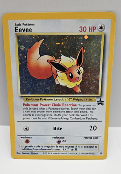 Eevee 11 Promo Foil Pokemon Card Black Star Promo, Unused - Image 1