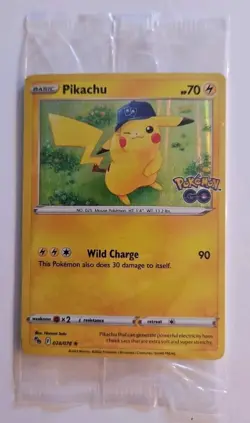 2022 Pokemon GO Pikachu Holo Promo Card 028/078 New Sealed - Image 1