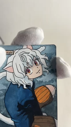 Hand Painted Altered MTG Card,Neferpitou,Hunter × Hunter,Anime Girl,waifu #i6 - Image 2