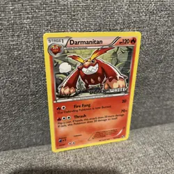 Darmanitan Black And White Staff Prerelease Promo Card Stamped Pokemon TCG - Image 2