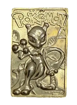 Burger King Pokemon Gold Metal Cards Charizard Pikachu Mewtwo Lot 1999 - Image 5